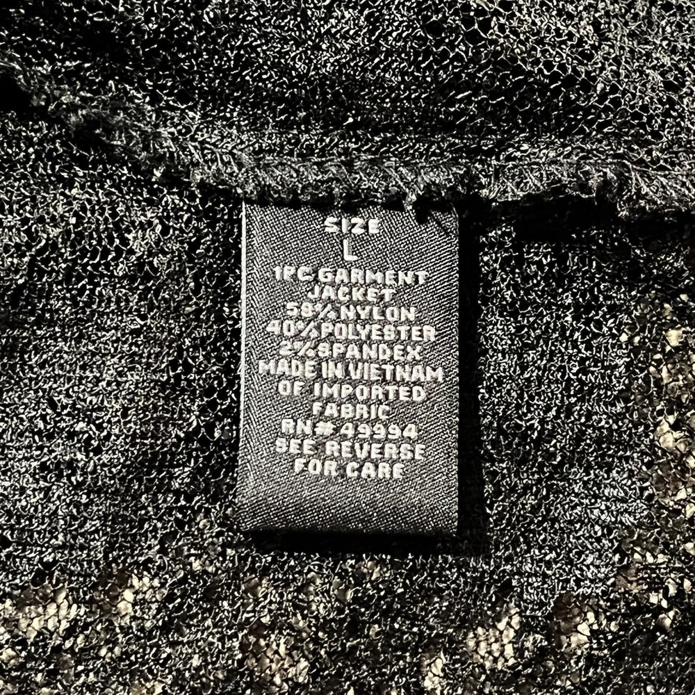 Dressbarn Collection Elegant Black Lace Sequin Cropped Jacket - Size Large - Picture 9 of 11